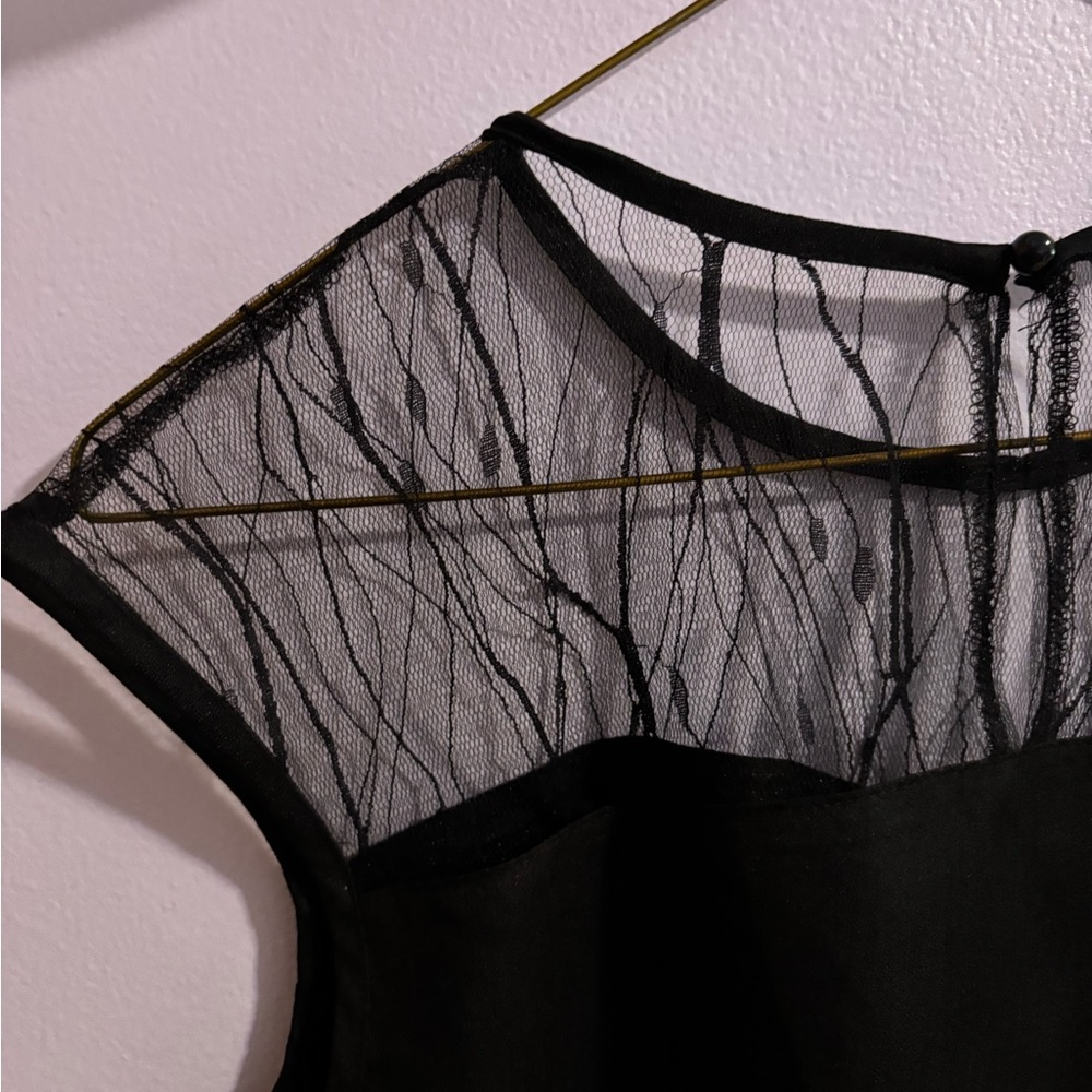 Elegant Black Sheer Top - Picture 4 of 7
